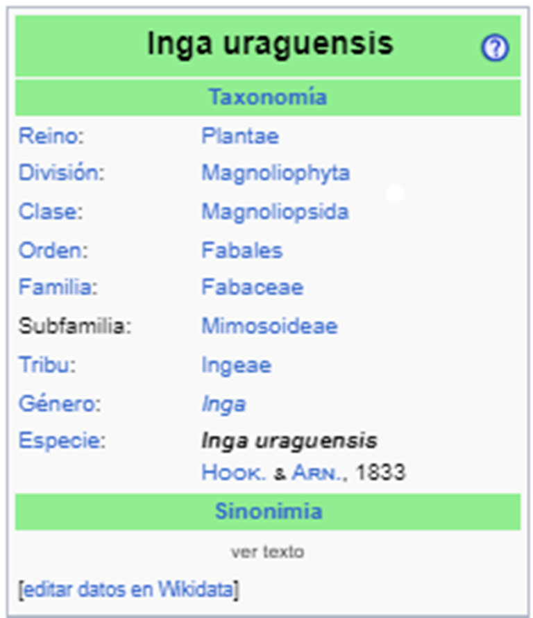 Inga uraguensis